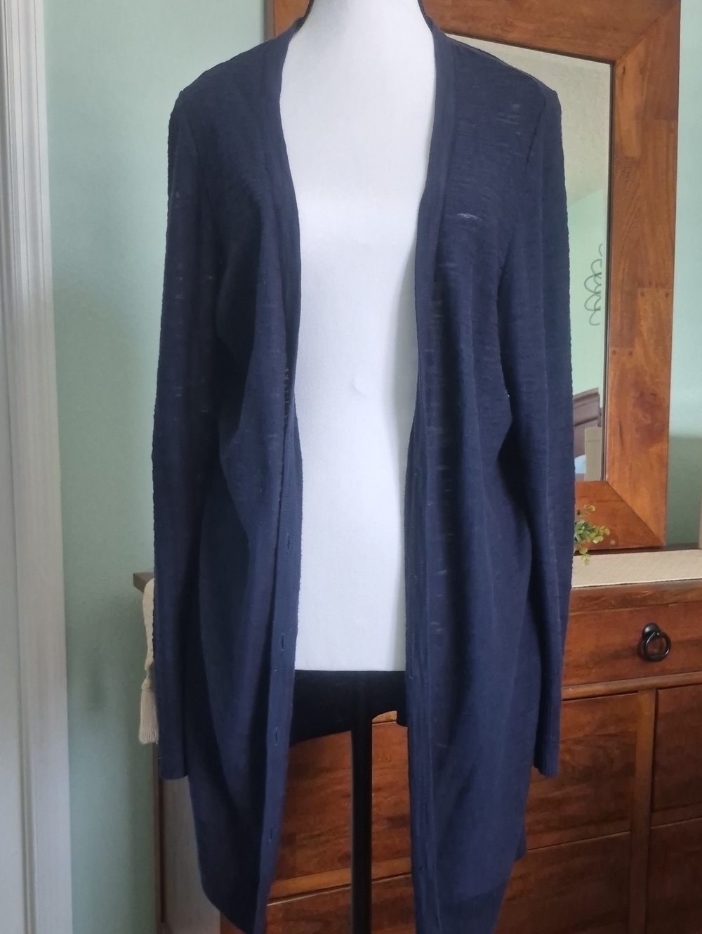 torrid Navy Open-Front Longline Cardigan